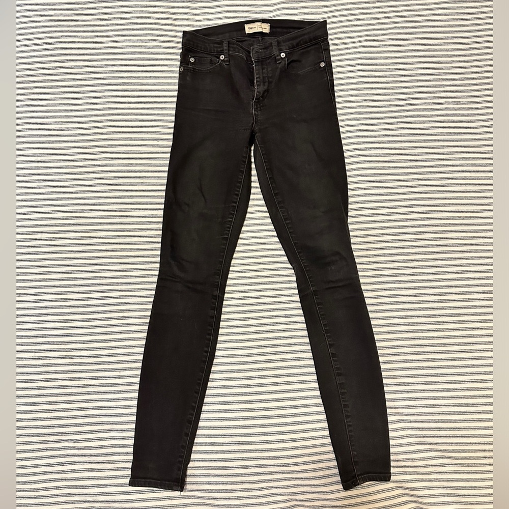 Gap black skinny jeans